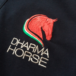 Polo Unisex Dharma Horse Blu